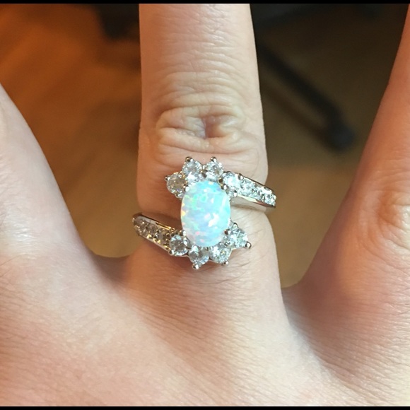 925 sterling silver engagement wedding ring - Picture 5 of 7